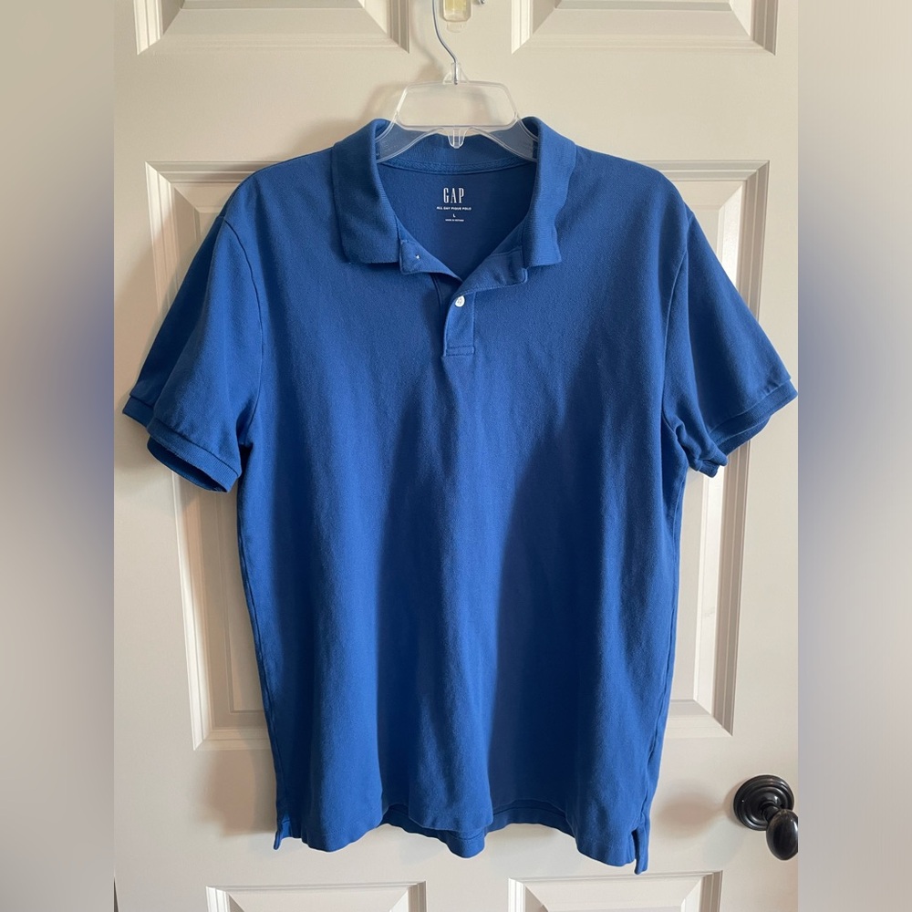 Gap Men’s Size L royal Blue Polo Shirt 55